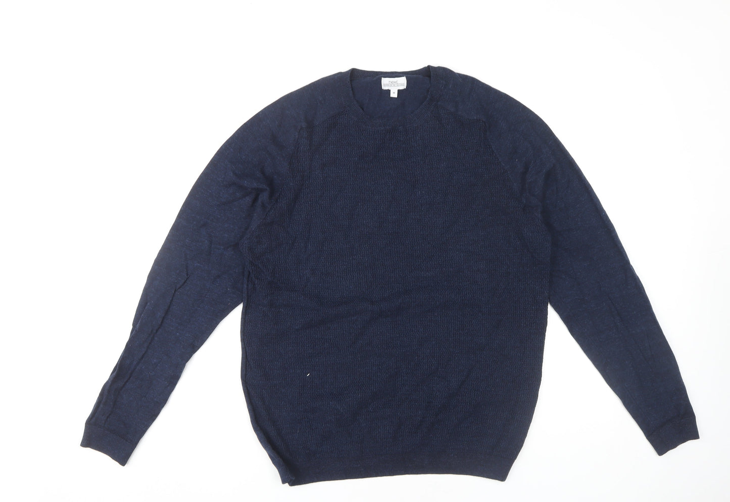 Next Men's Blue Pullover Jumper, Medium, Crew Neck