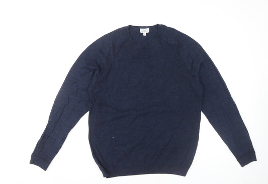 Next Men's Blue Pullover Jumper, Medium, Crew Neck