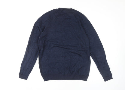 Next Men's Blue Pullover Jumper, Medium, Crew Neck