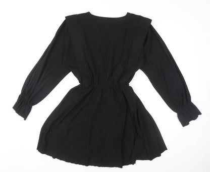 Zara Women Black Long Sleeve Dress Size 12