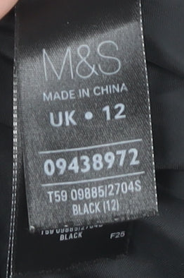 Marks & Spencer Women's Black Pencil Skirt Size 12