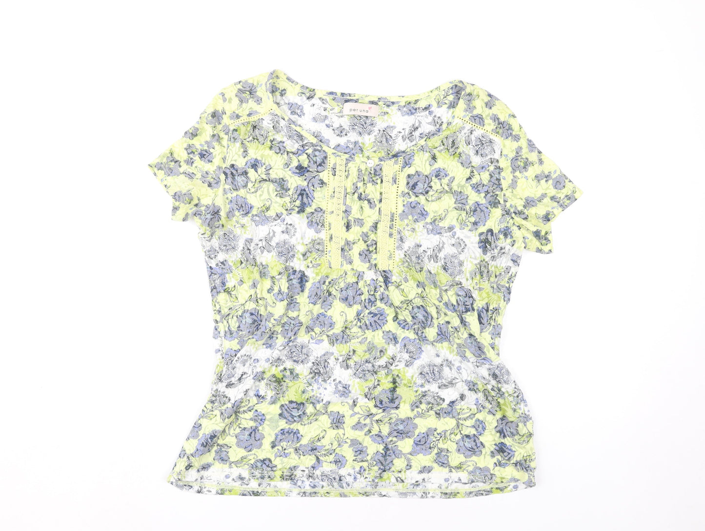 Womens UK Size 14 Marks and Spencer Multicoloured Basic T-Shirt