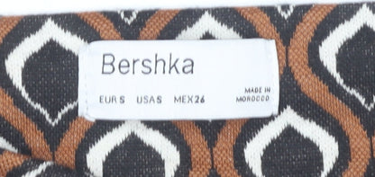 Bershka Women's Geometric Flared Trousers S