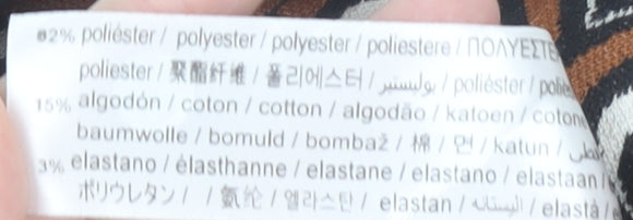 Bershka Women's Geometric Flared Trousers S