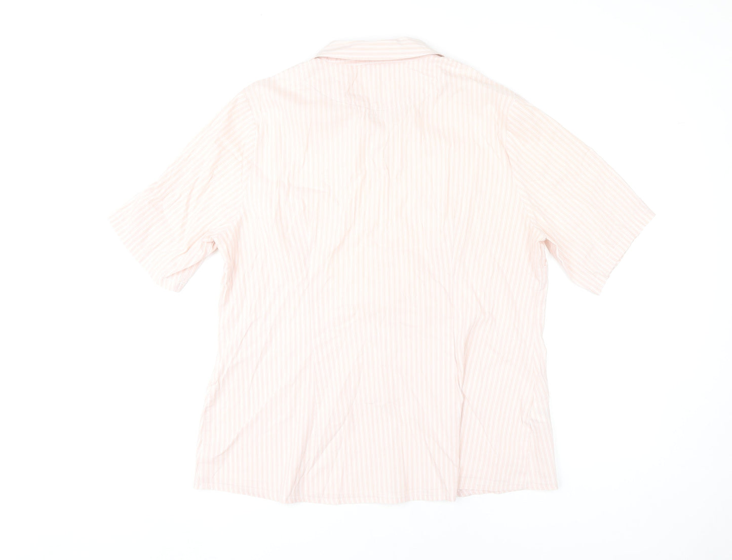 Womens UK Size 18 NEXT Pink Basic Button-Up