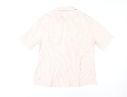 Womens UK Size 18 NEXT Pink Basic Button-Up