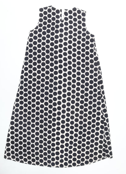 Collection London Women's Black Polka Dot Shift Dress