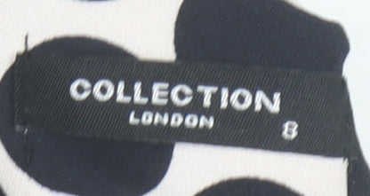 Collection London Women's Black Polka Dot Shift Dress