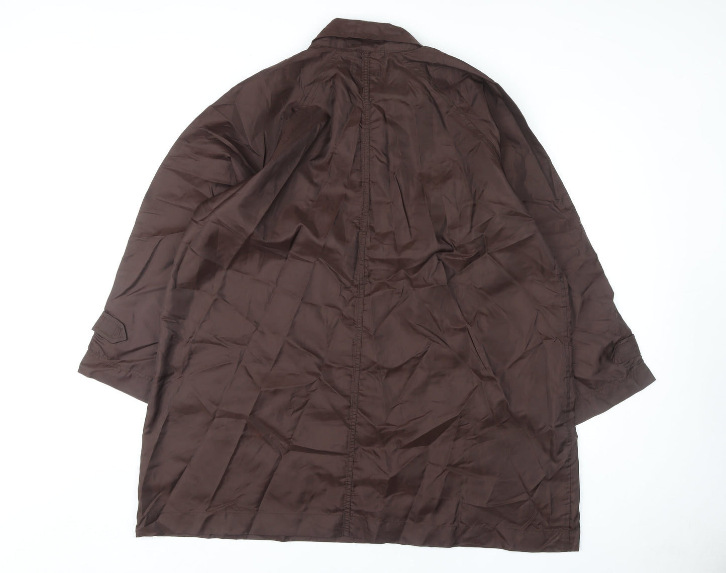 Linea Women's Brown Long Nylon Coat One Size