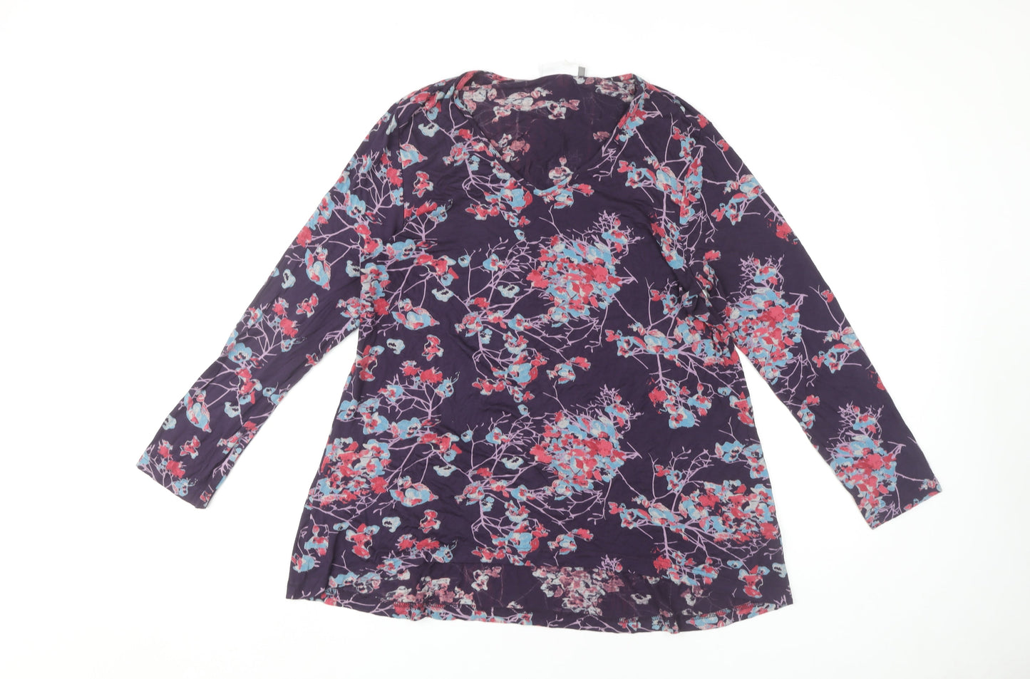 Womens UK Size L Adini Multicoloured Basic T-Shirt