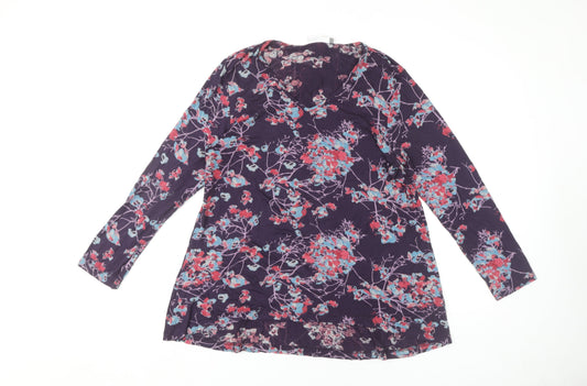 Womens UK Size L Adini Multicoloured Basic T-Shirt