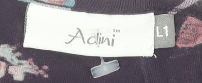 Womens UK Size L Adini Multicoloured Basic T-Shirt