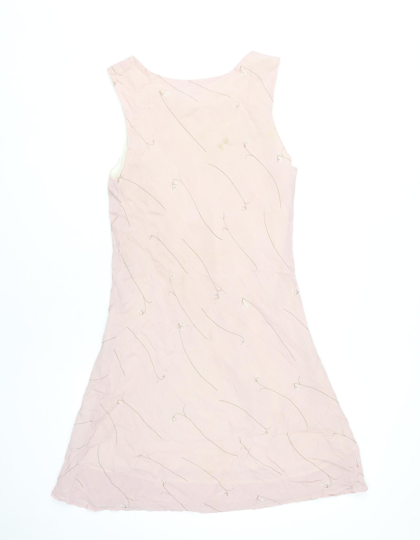 Vantana Women's Pink Floral Sleeveless Dress Size 10