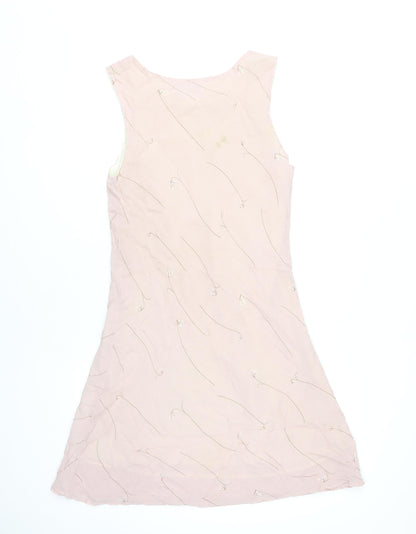 Vantana Women's Pink Floral Sleeveless Dress Size 10