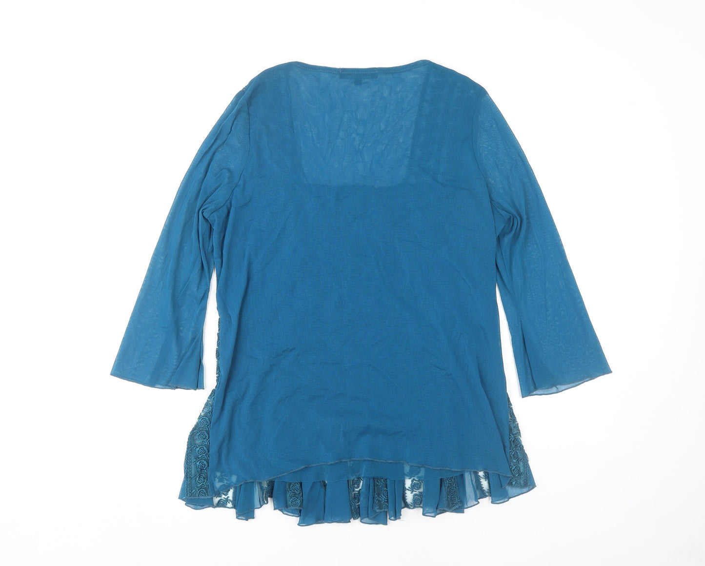 Womens UK Size XL Saloos Blue Basic Blouse