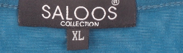 Womens UK Size XL Saloos Blue Basic Blouse