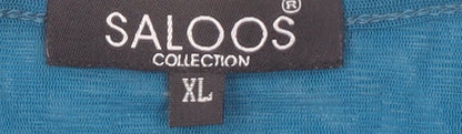 Womens UK Size XL Saloos Blue Basic Blouse