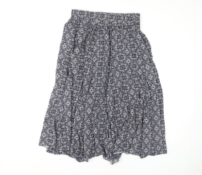 Apricot Women's Geometric Blue Skirt, Size 12