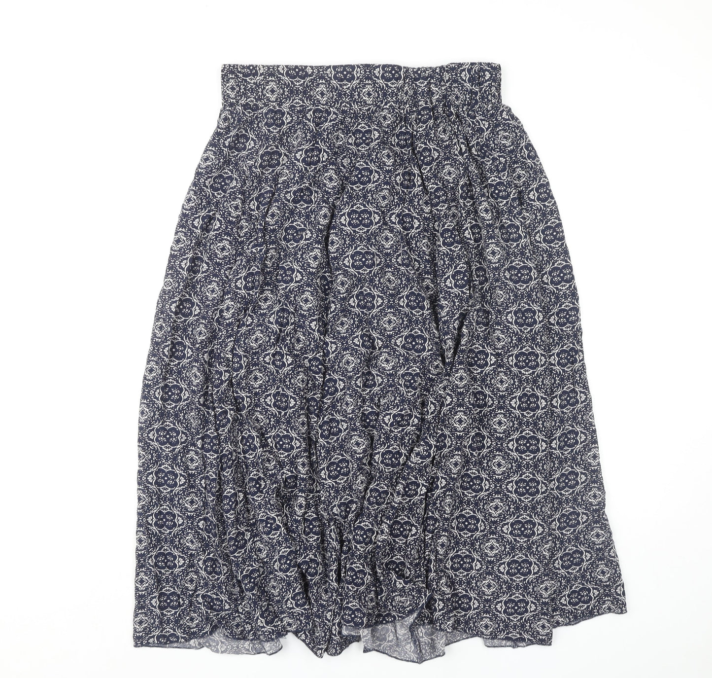 Apricot Women's Geometric Blue Skirt, Size 12