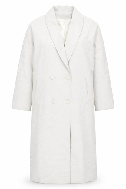 Womens UK Size 10 BHS Ivory Overcoat