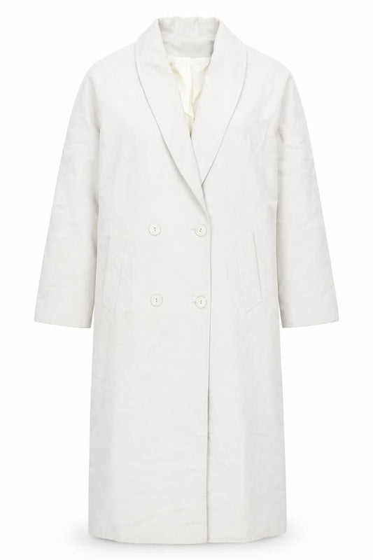 Womens UK Size 10 BHS Ivory Overcoat