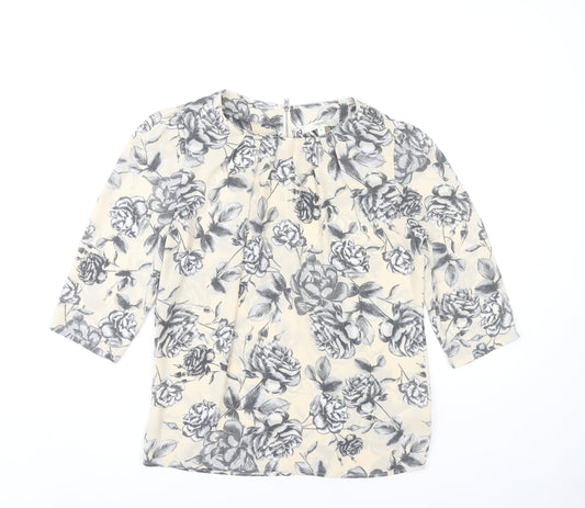 Womens UK Size 6 NEXT Multicoloured Basic Blouse