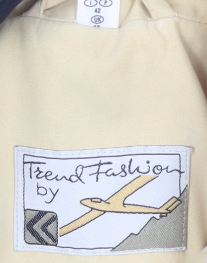 Trend Fashion Women's Beige Overcoat Size 14