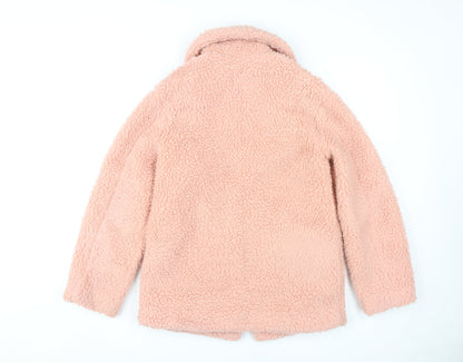 Womens UK Size 6 Topshop Pink Basic Jacket
