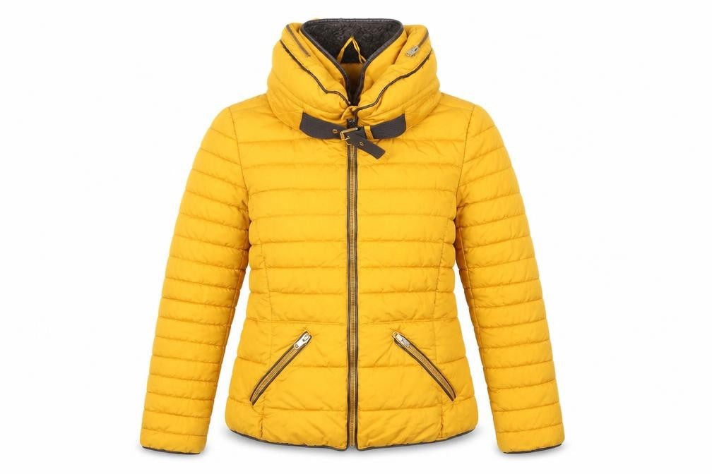 Womens UK Size S Zara Yellow Puffer Jacket