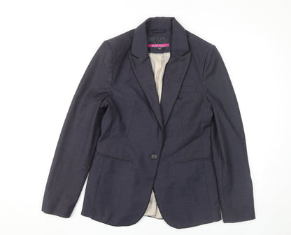 Next Women's Black Blazer Size 10 Slim Fit Jacket