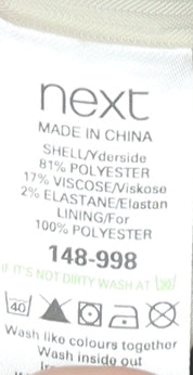 Next Women's Black Blazer Size 10 Slim Fit Jacket