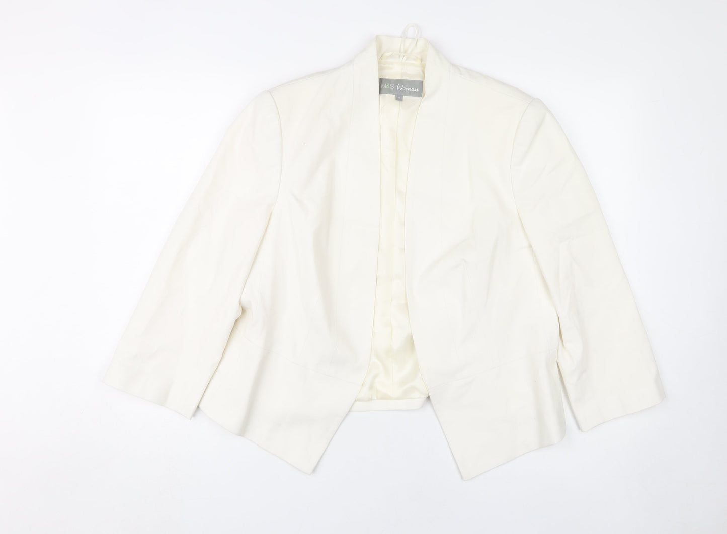 Marks and Spencer Ivory Women's Blazer, Size 16