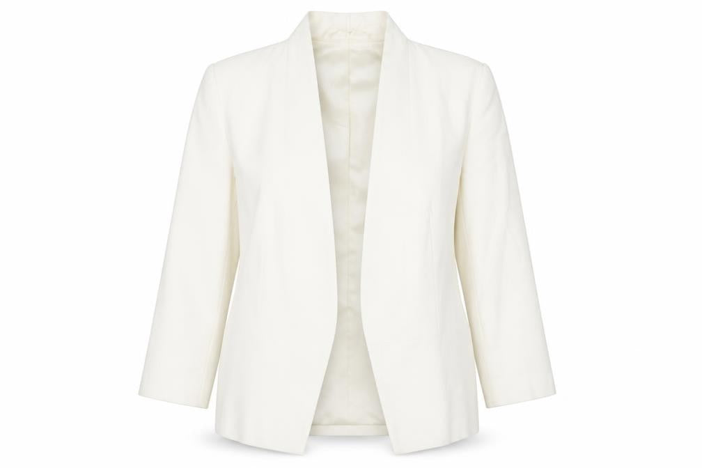 Womens UK Size 16 Marks and Spencer Regular Ivory Blazer