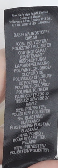 Miss Selfridge Women White Asymmetric Dress Size 10