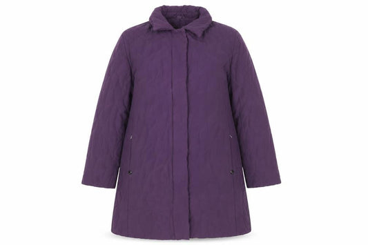 Womens UK Size L Roman Originals Purple Quilted Coat