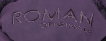Womens UK Size L Roman Originals Purple Quilted Coat