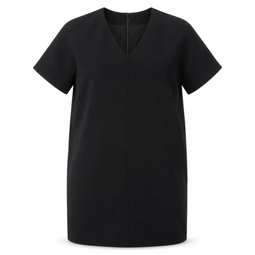 Next Women's Black Short Sleeve Shift Dress Size 16
