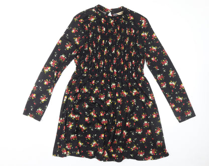 Miss Selfridge Women's Floral Black Dress Size 12