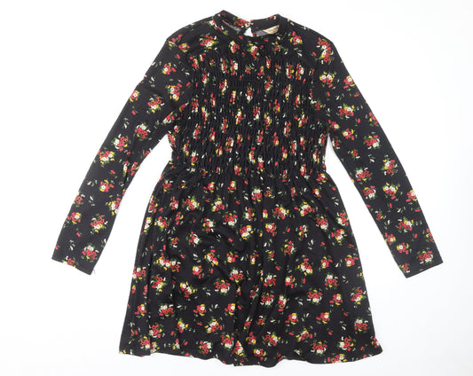 Miss Selfridge Women's Floral Black Dress Size 12
