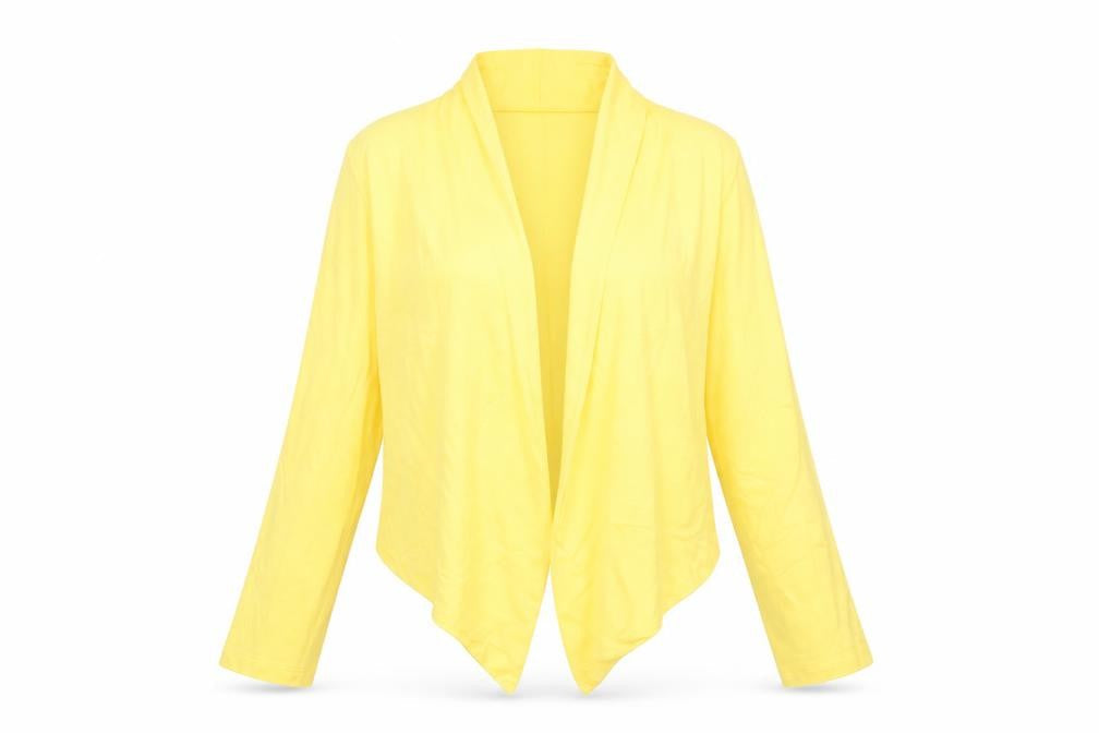 Womens UK Size 10 Debenhams Yellow Cardigan Jumper