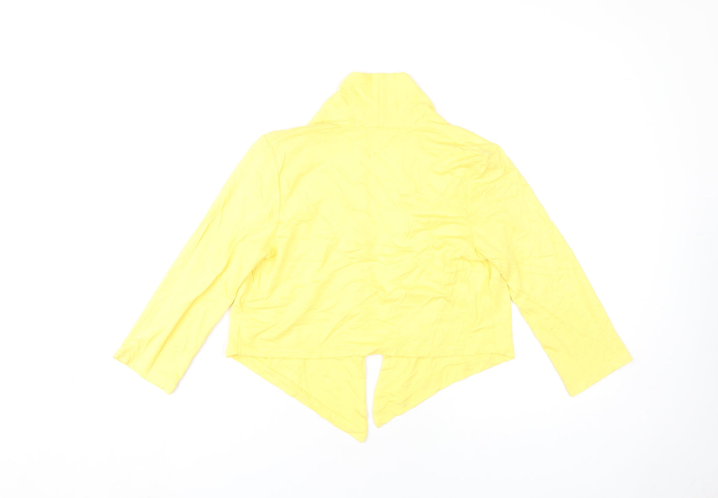 Womens UK Size 10 Debenhams Yellow Cardigan Jumper