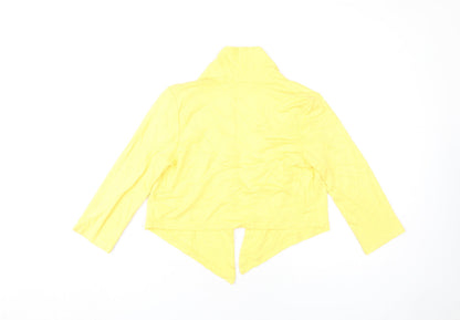 Womens UK Size 10 Debenhams Yellow Cardigan Jumper