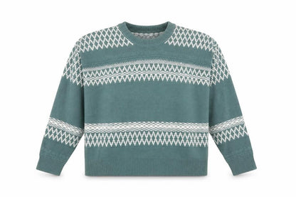 Womens UK Size L Boohoo Green Pullover Jumper