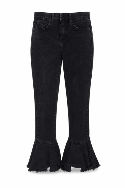 Womens UK Size 10 River Island  Flared Black Jeans