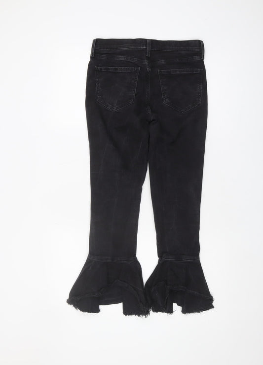 River Island Women’s Flared Black Jeans, Size 10