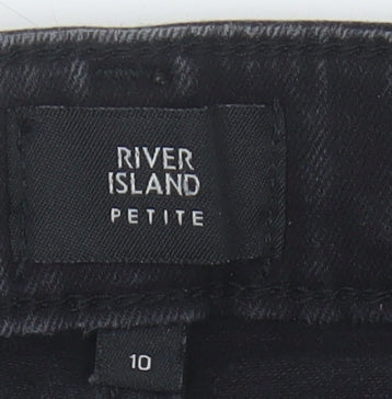 River Island Women’s Flared Black Jeans, Size 10