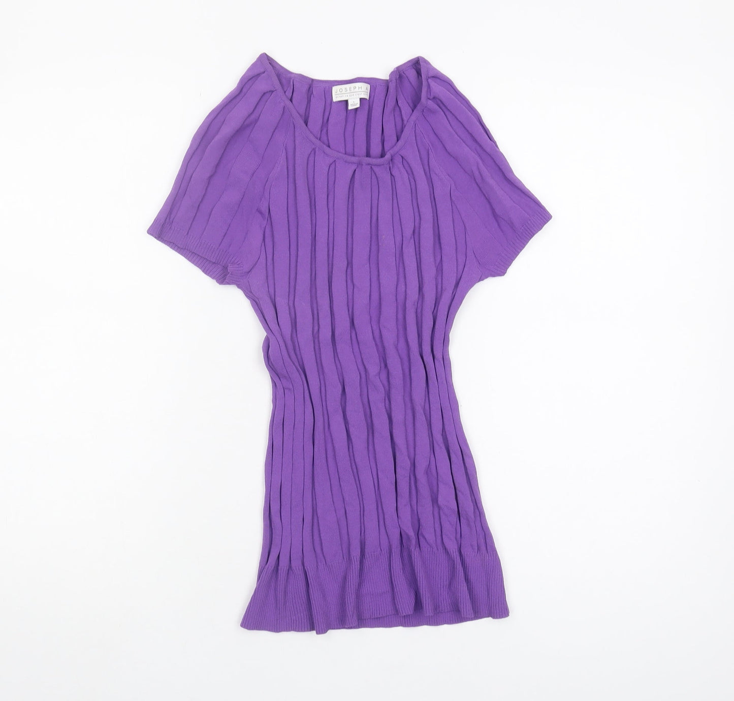 Joseph A. Women's Purple Scoop Neck Knit Top L