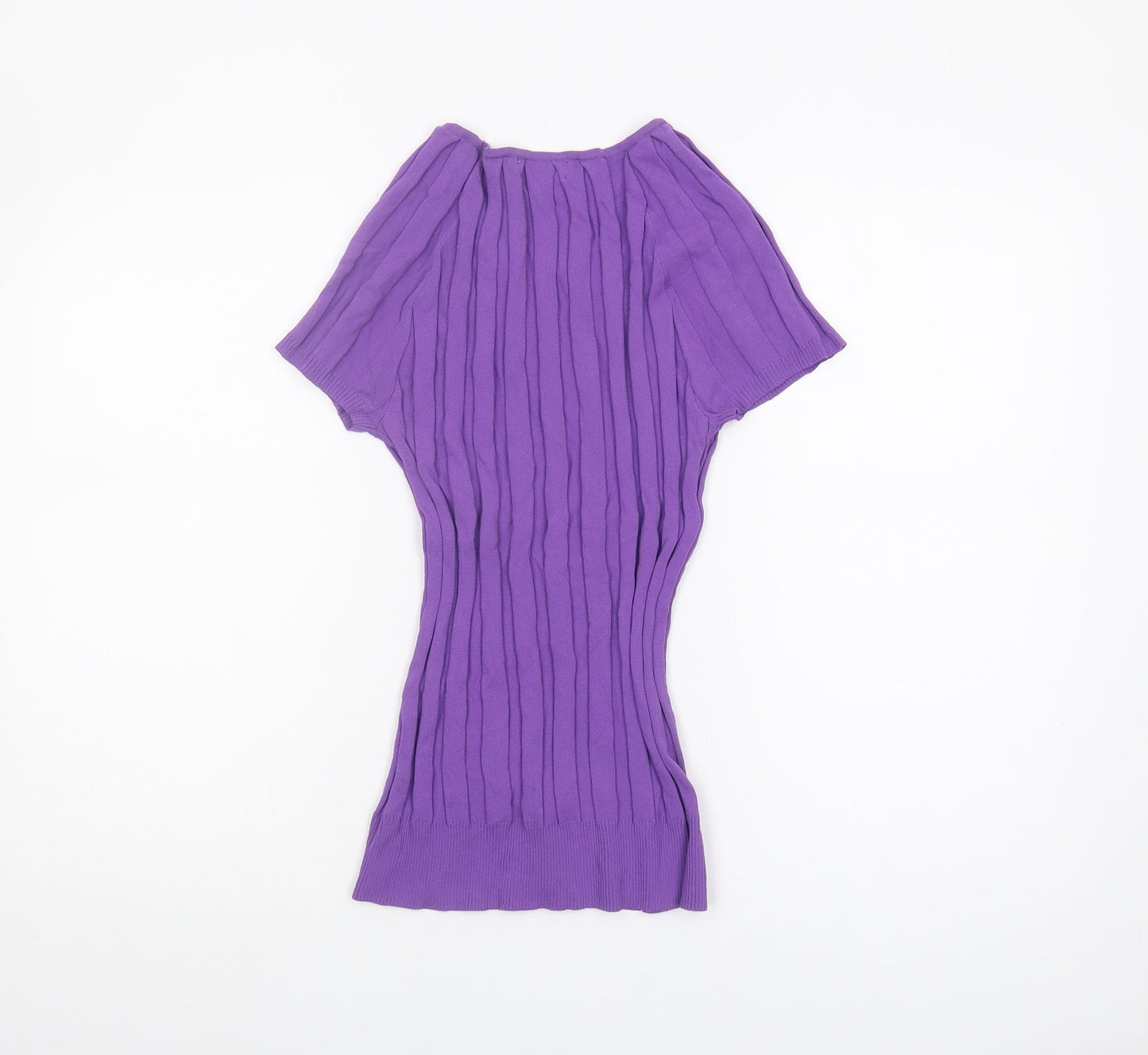 Joseph A. Women's Purple Scoop Neck Knit Top L