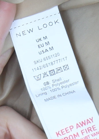 New Look Women's Beige Cropped Hooded Jacket M