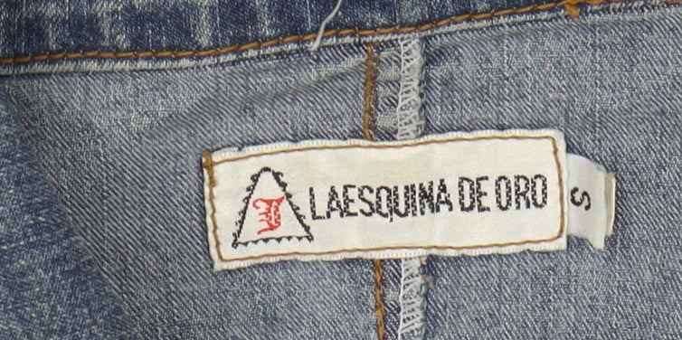 La Esquina De Oro Women's Blue Denim Jacket S